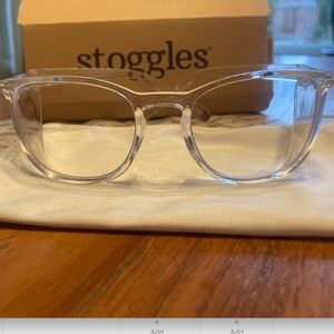 Stoggles Small Square Safety Glasses, Clear
